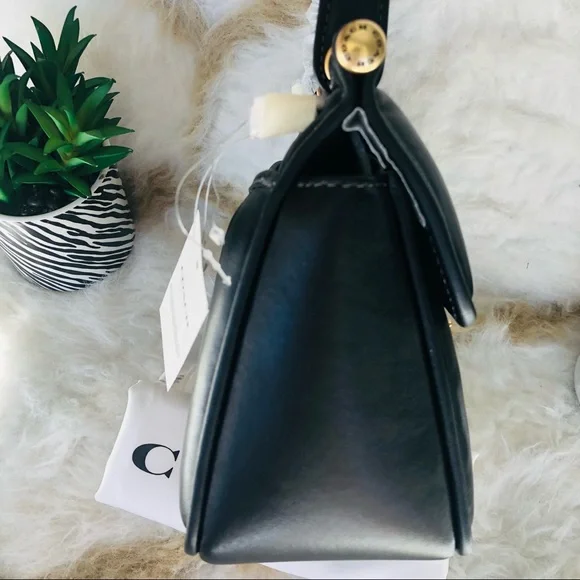 Authentic Brand New Coach Willis Top Handle 18 C3844 With Quilting in Black - Picture 8 of 16